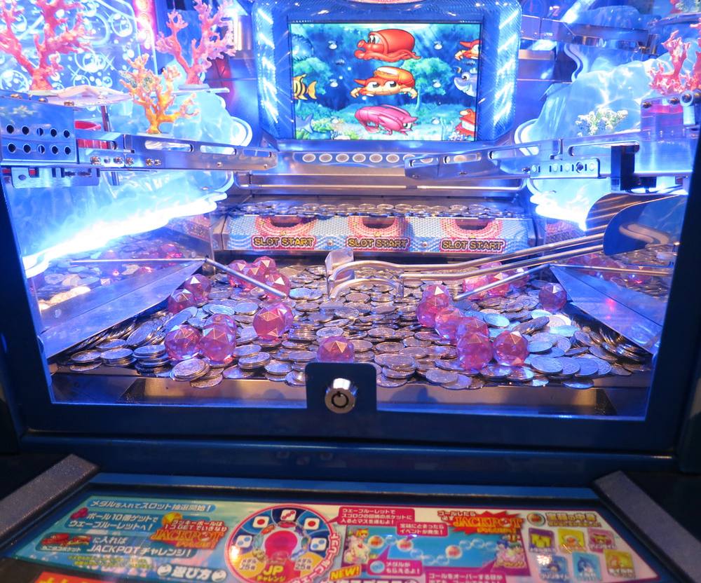 Lampu neon permainan arcade